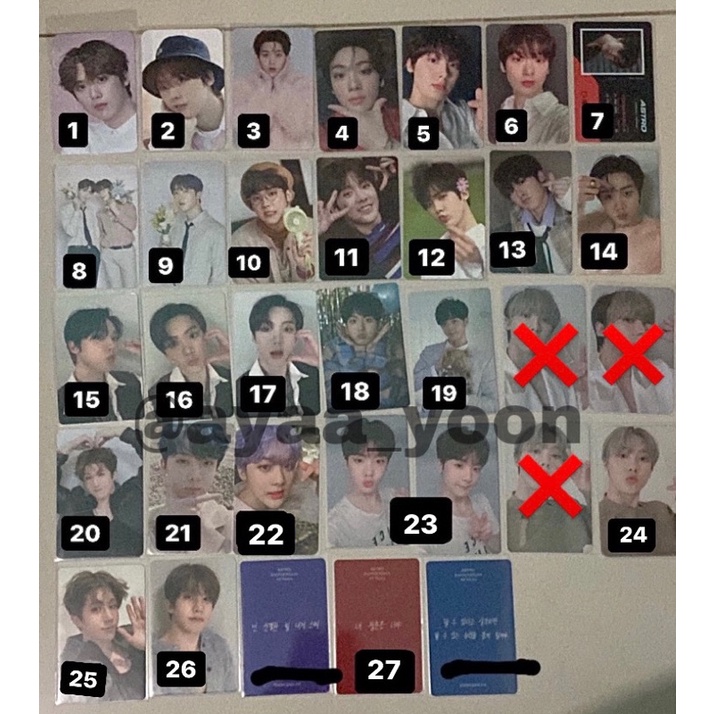 Pc Official Sanha Jinjin Astro (pc album, pc bene, card sg21, pc kinho, pc junon, pc roroha, card ma