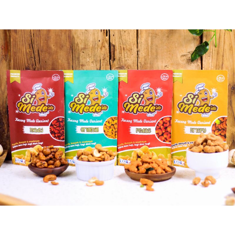 

Paket Agen kacang mede snack simeded 24 pcs