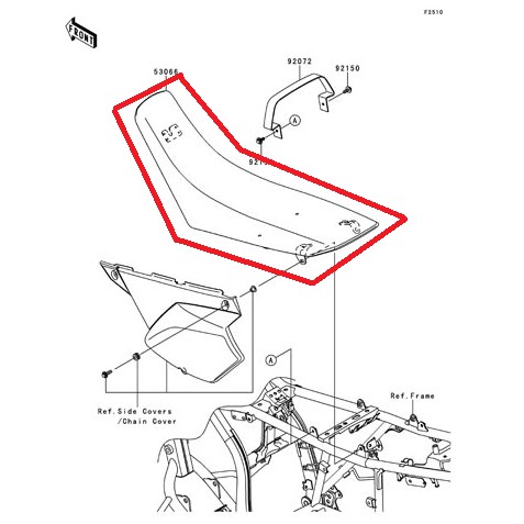 Jok Kawasaki KLX 250 Original, Ready Stock