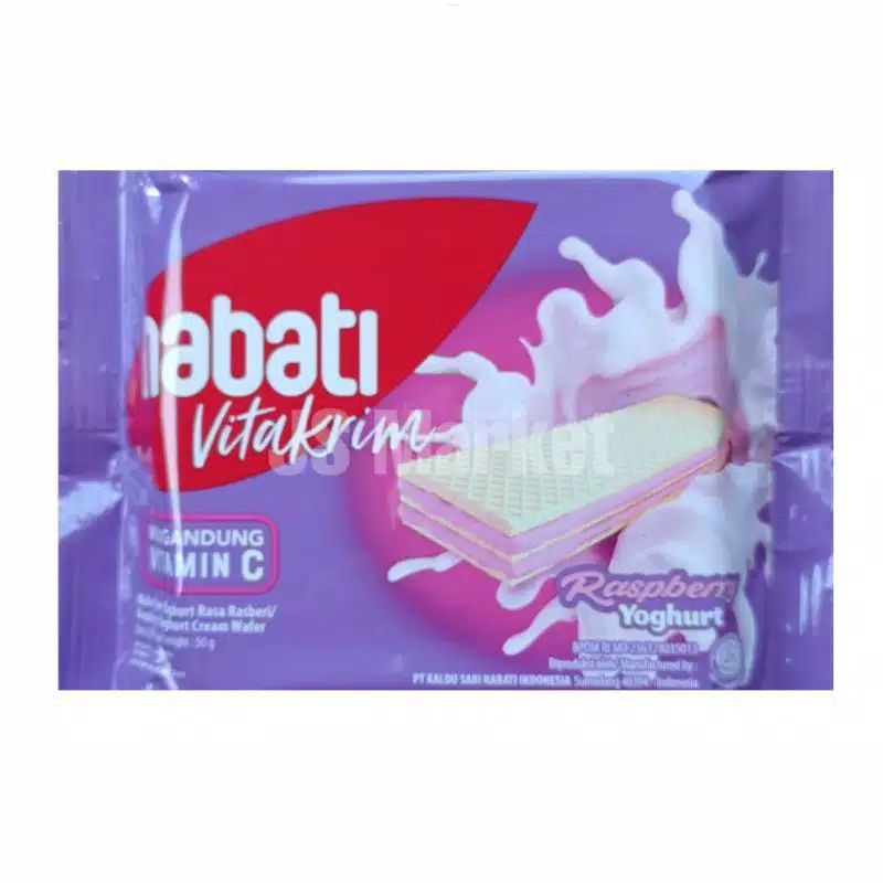 nabati vitakrim raspberry yoghurt 50 gram