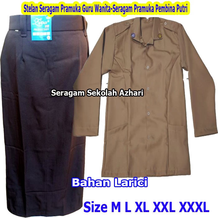 Setelan Seragam Pramuka Guru Wanita-Stelan Seragam Pramuka Pembina Wanita-Seragam Pramuka Guru Wanit