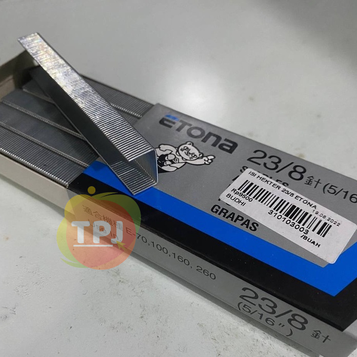 

ISI HEKTER / STEPLER / JEPRETAN / STEPLES ETONA 23/8 atau NO 10
