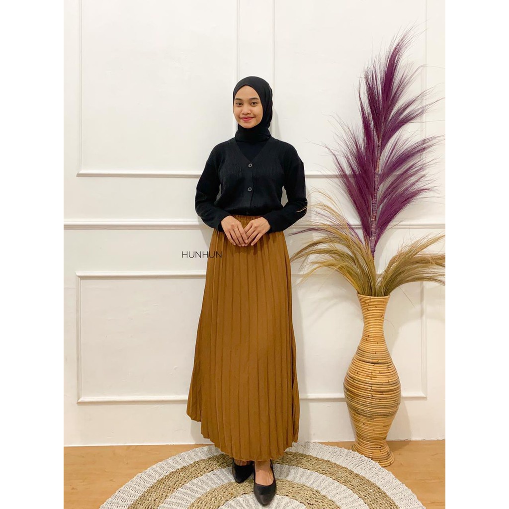 (PREMIUM) ROK PLISKET PREMIUM PUSATGROSIR_SOLO ROK WANITA PRISKET BAWAHAN MUSLIM FASHION BKK ROK PLISKET PREMIUM // HYGET SUPER