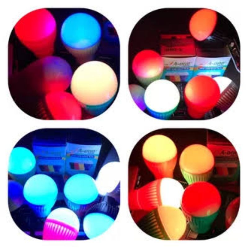 Lampu LED Bohlam Lampu USB Bohlam Rainbow Bunglon Lampu Bohlam Warna Warni