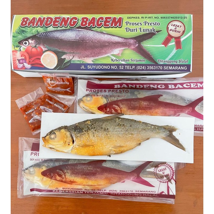 

Bandeng Bacem bandeng presto rasa asin Biasa/Fresh 1/2kg isi 3 ekor