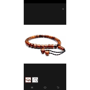 gelang kaokah butir 33/5mm mardjan coklat/hitam