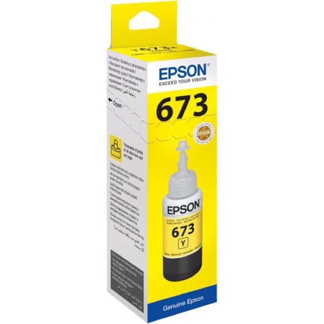 Tinta Epson Ink Original T673 / T 673 YELLOW L800 L805 L850 L1800