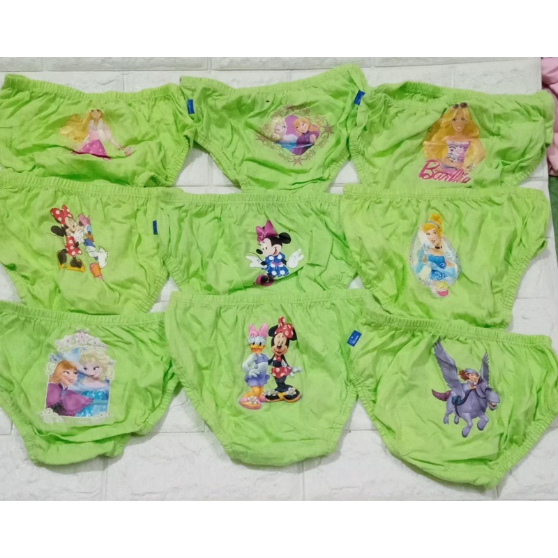 Celana dalam anak perempuan disney elsa frozen barbie/CD anak katun
