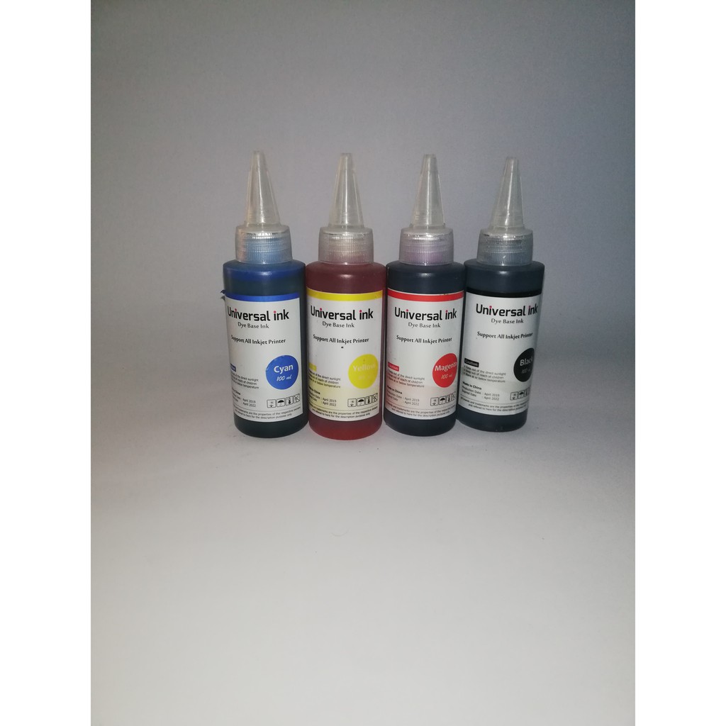 Tinta Refill Universal Ink Magenta merah 100ml Tinta Dye Base Tutup Model Kerucut