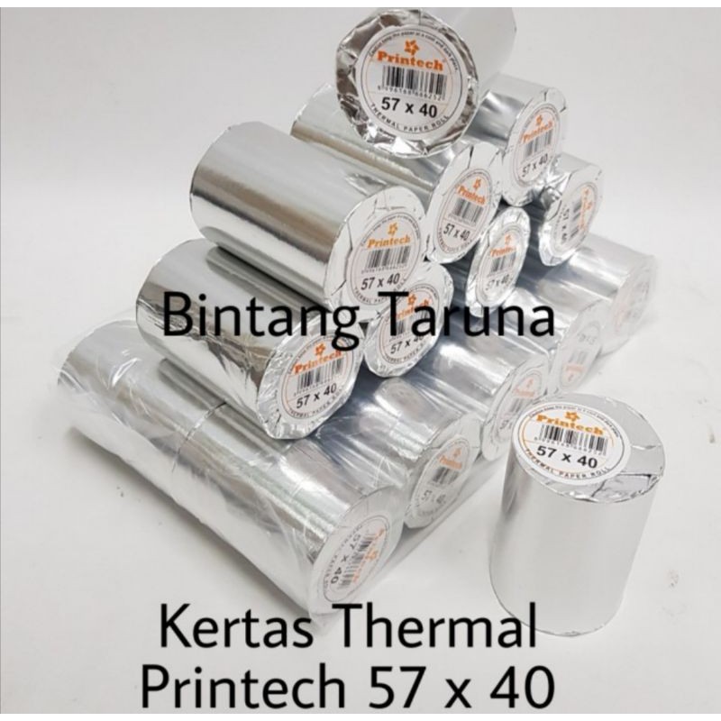 Kertas Kasir Thermal 57 x 40 Printech Kertas Thermal Printech 57x40