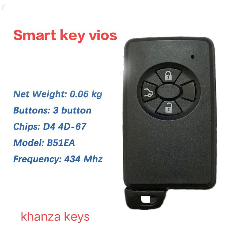 kunci remote smart key toyota vios