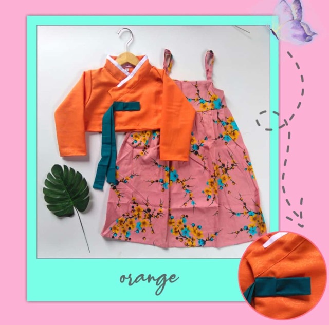 Gamis cardi hanbok usia 3-10 tahun hanbook nablfashion