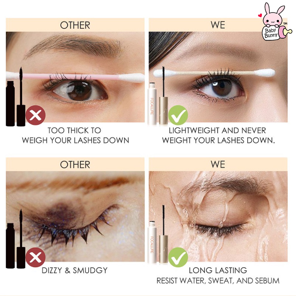 ❤ BELIA ❤ FOCALLURE Longlash Waterproof Mascara FA169 | Curling Eyelash tahan air Maskara | BPOM