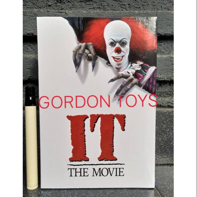 Mainan action figure pennywise IT 1990 movie joker clown neca ultimate new misb