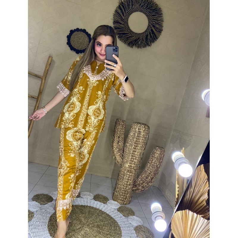 Terlaris Cp Renda/Arabian/Setelan Renda Sultan/Fasion Wanita/Daster Arab/Piyama/Baju tidur/Dlusia/Termurah-3