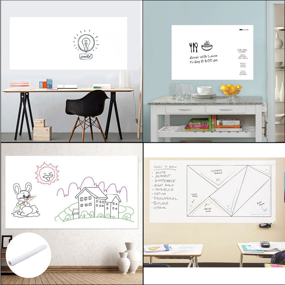 

Stiker Dinding Papan Tulis Putih Whiteboard 45 x 100 cm - H5AB-044 - White