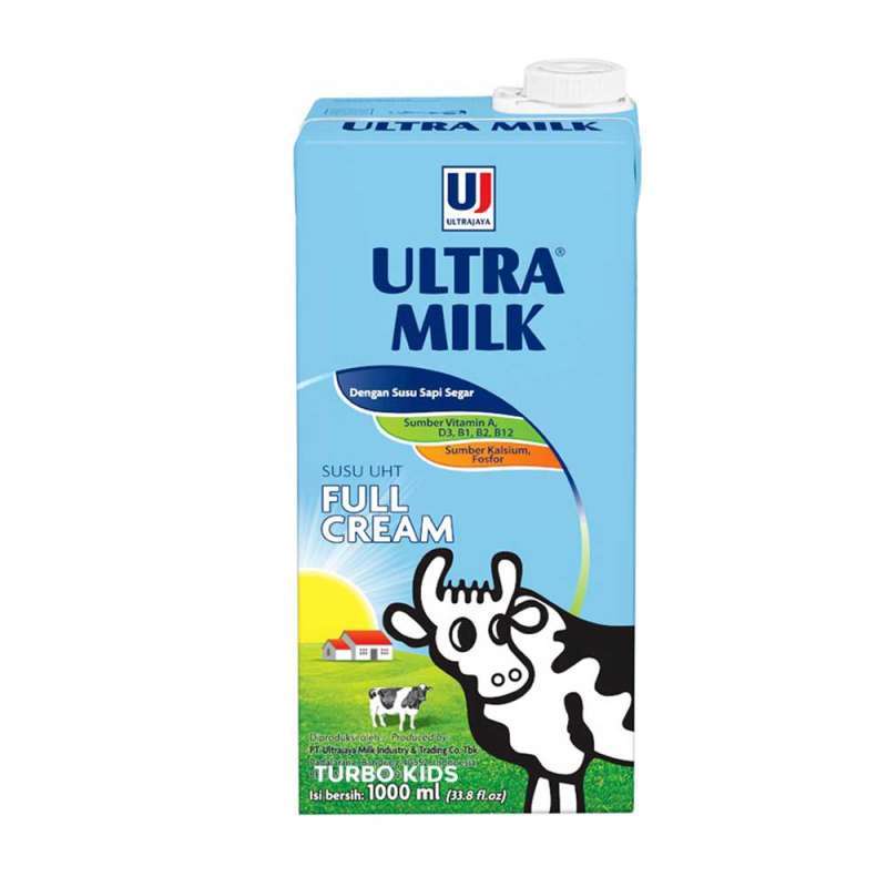 

ULTRA MILK FULL CREAM KOTAK 1000ML / SUSU