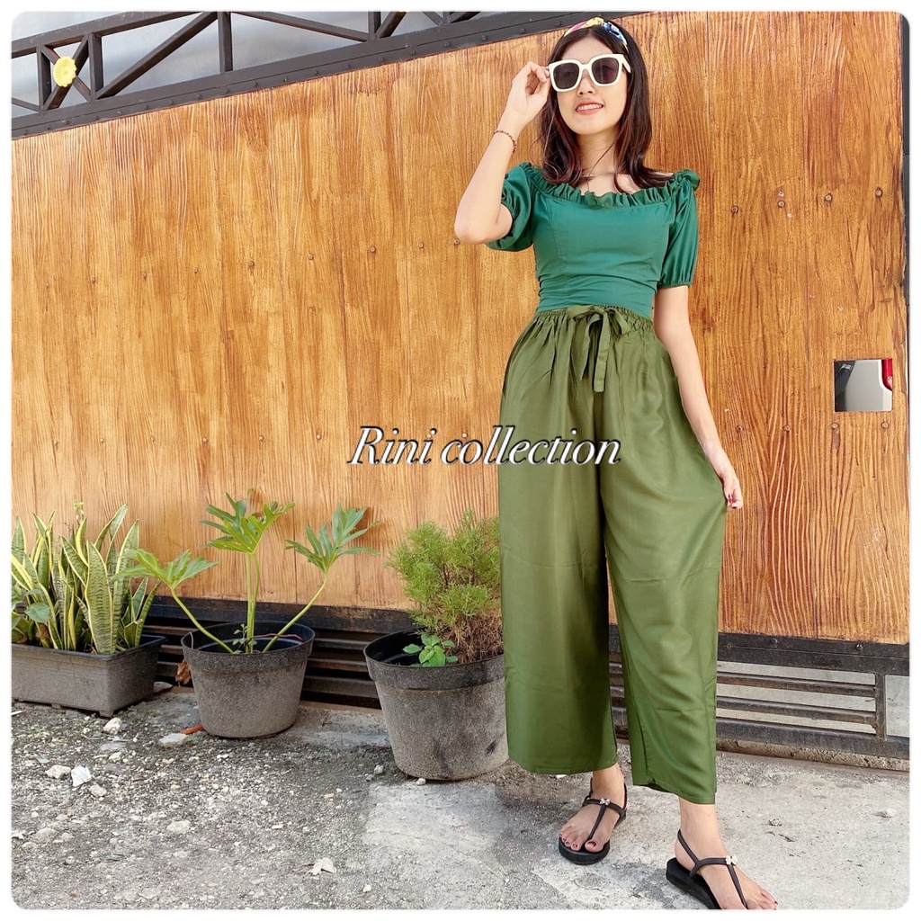 CELANA KULOT PANJANG BALI POLOS-KULOT POLOS ARMY