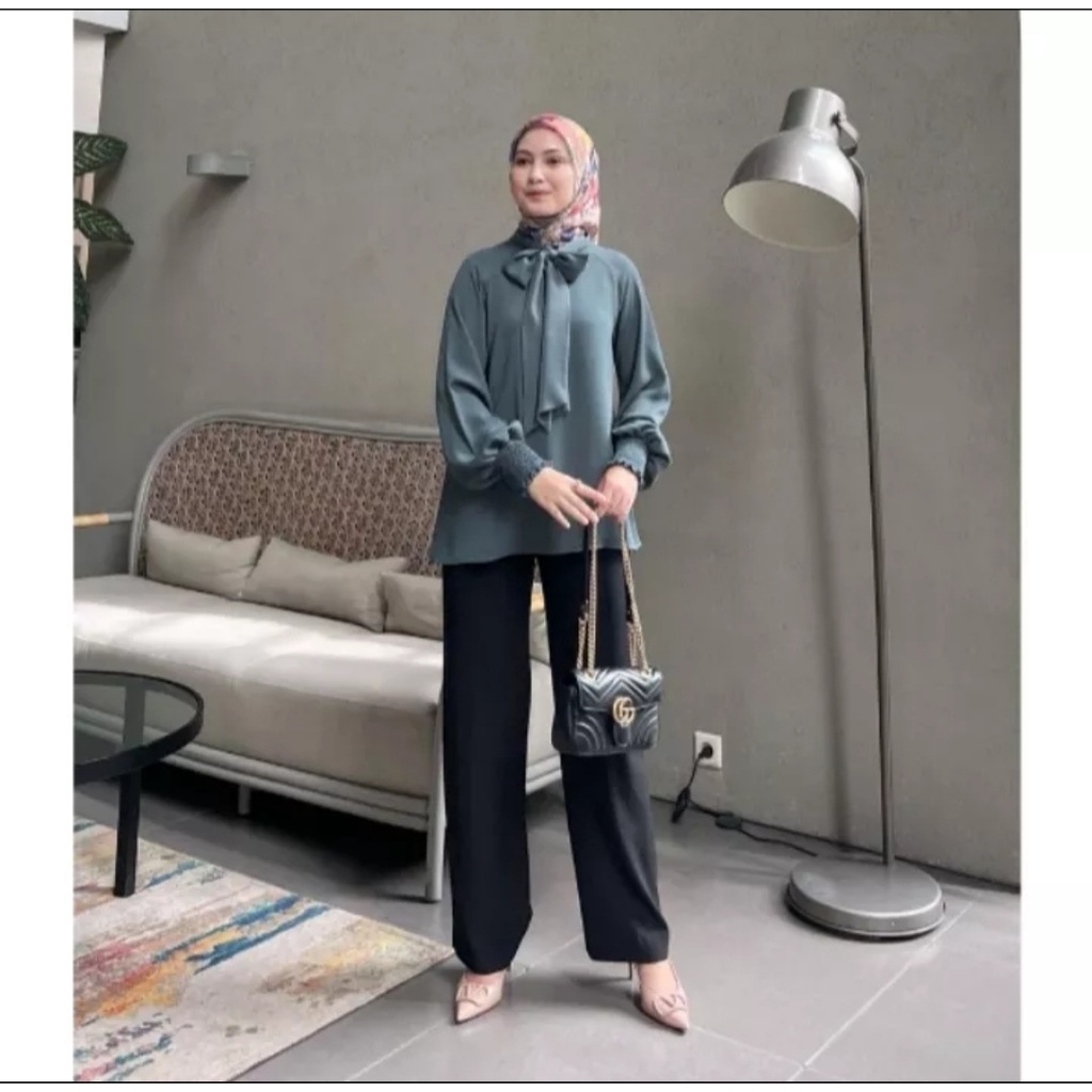ZAKIA BLOUSE/atasan terbaru/atasan termurah/blouse lucu/vintage/terlaris