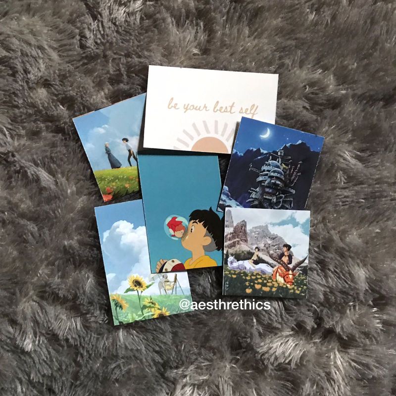 

6pcs Ghibli Sticker Deco for Journaling