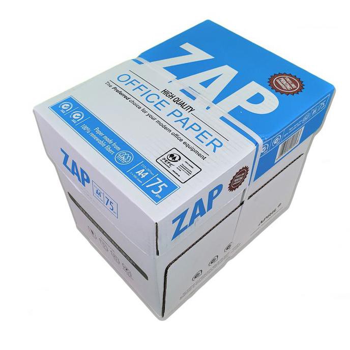 

Kertas A4 Hvs 75 Gram - Zap (1 Dus/5 Rim) Anijejestore