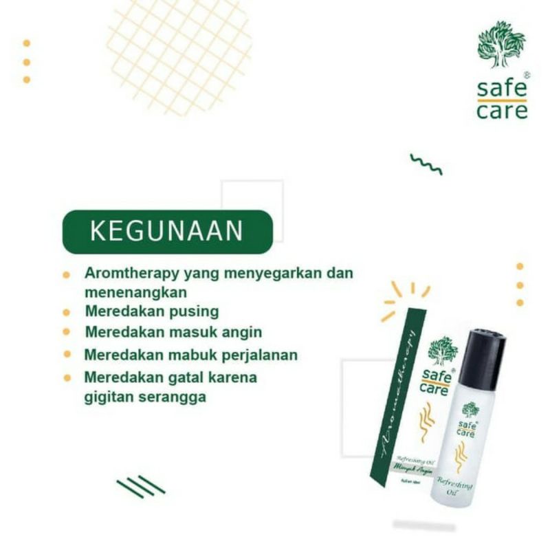 Safe Care Roll on Minya Angin Aromatherapy 10ml