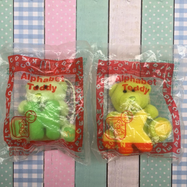 Mainan Happy Meal McD Toys Alphabet Teddy McDonald Toy baru new segel