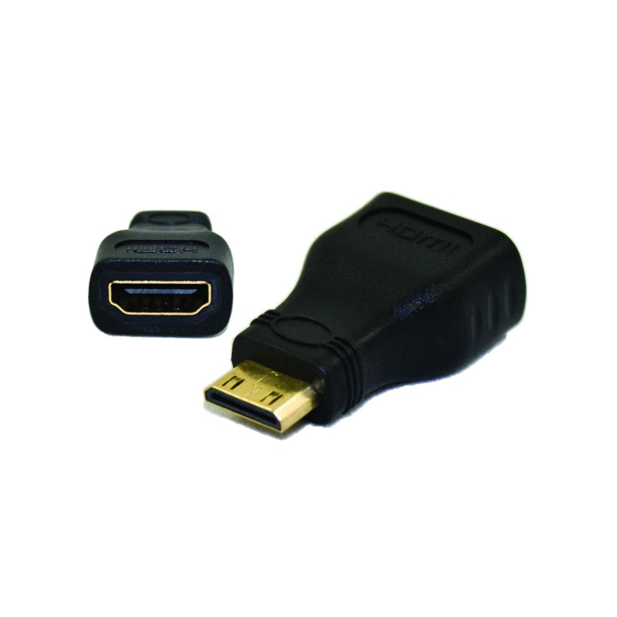 HMNH | CONNECTOR HDMI MINI MALE TO HDMI STANDART FEMALE BEST (BLACK)