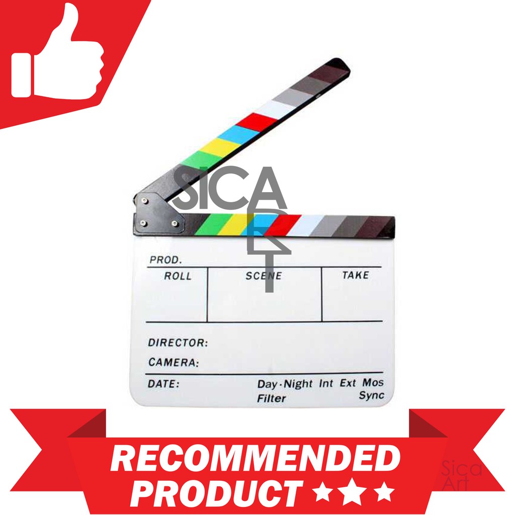 

Profesional Clapper Board Colorful Acrylic