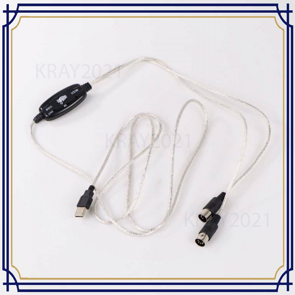 USB MIDI Cable Converter PC to Music Keyboard Adapter DT668