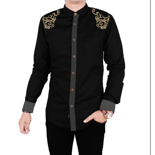 Baju koko panjang laki laki pria dewasa remaja terbaru koko pakistan turki slim modern mewah VB 0108