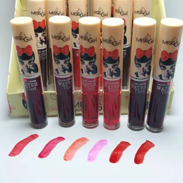 LIPSTICK WATER TINT MISS GIRL No.M7043 HARGA 6 PCS