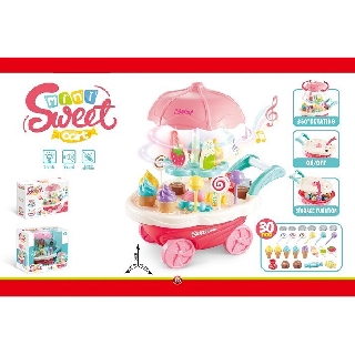  Mainan  Anak edukasi Mini Sweet Cart Gerobak Ice Cream 