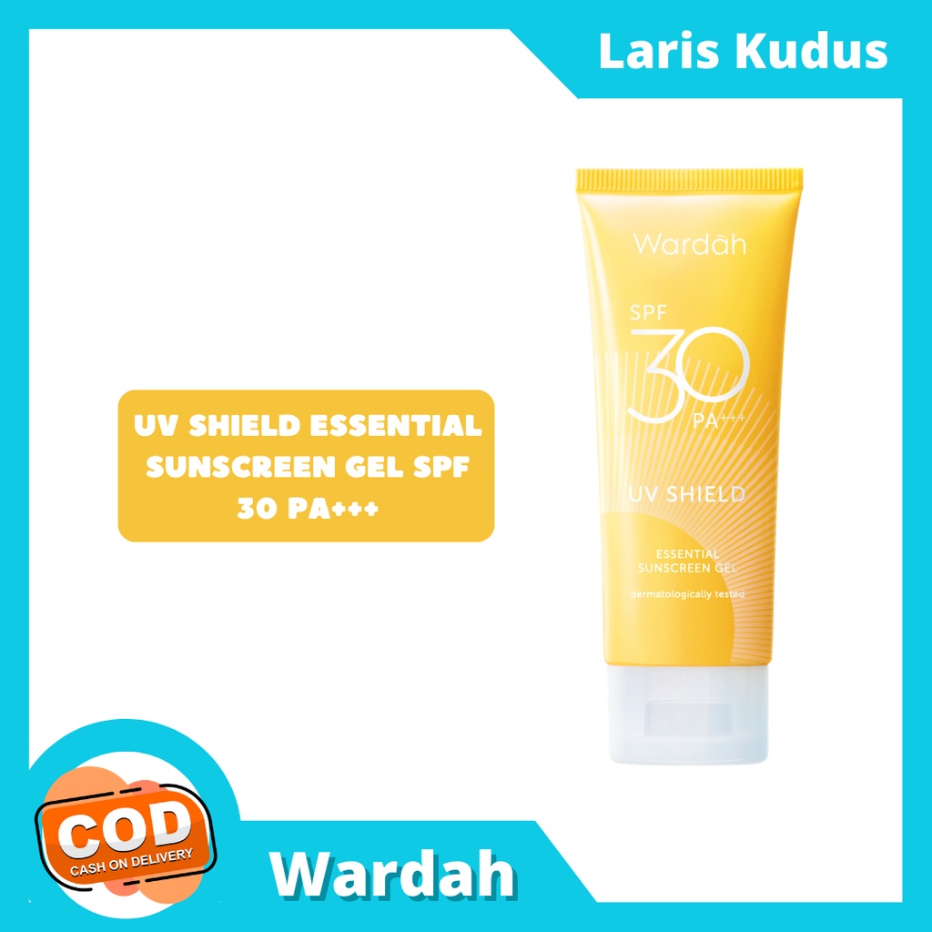 Wardah UV Shield Essential Sunscreen Gel SPF 30 PA+++/Promo Wardah/Sunscreen Wardah/Wardah Tabir Surya/Wardah Sunscreen Kuning/Wardah Sunscreen SPF 30