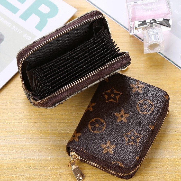 Dompet korea wanita cewek multi fungsi tempat kartu bahan premium import hitam pink abu DC008