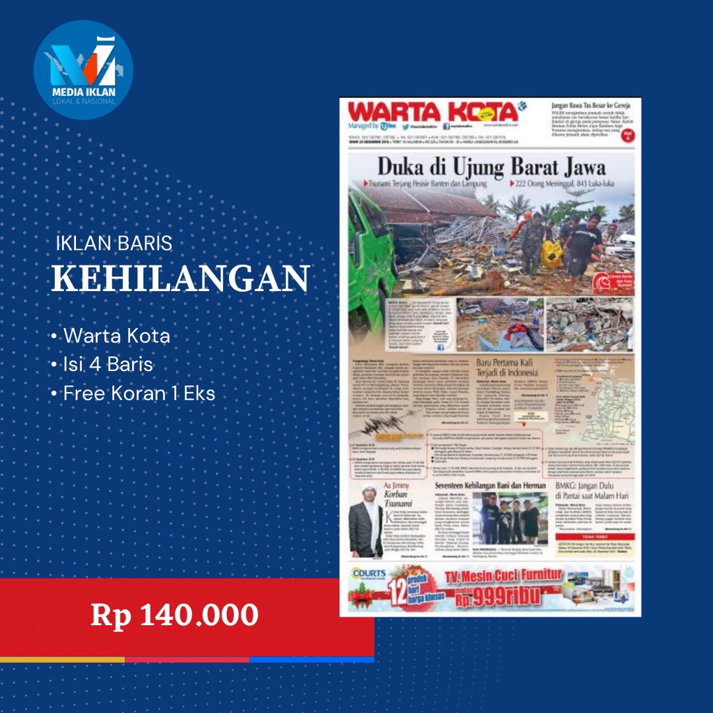 IKLAN KORAN KEHILANGAN BPKB STNK AJB SHM 1 MEDIA