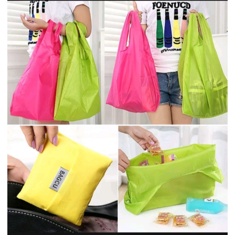 Tas baggu shoping bag lipat
