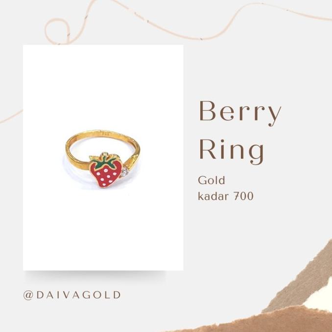 Cincin Emas Asli Anak Berry Kadar 700