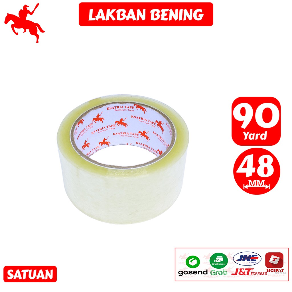 

Lakban OPP Tape / Lakban Bening KSATRIA Tape 90 Yard