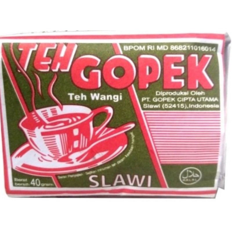 

Teh gopek slawi 40 gr 5 pcs (baca deskripsi)