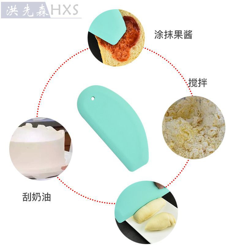 Silicone oval Dough cutter and scraper multi fungsi