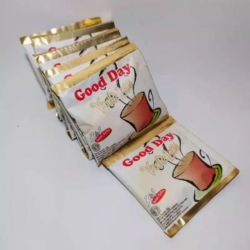 

Kopi Good Day Vanilla Latte Renceng Isi 10 Pcs