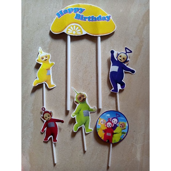 Topper cake / Hiasan Kue / Tusukan Kue Teletubbies