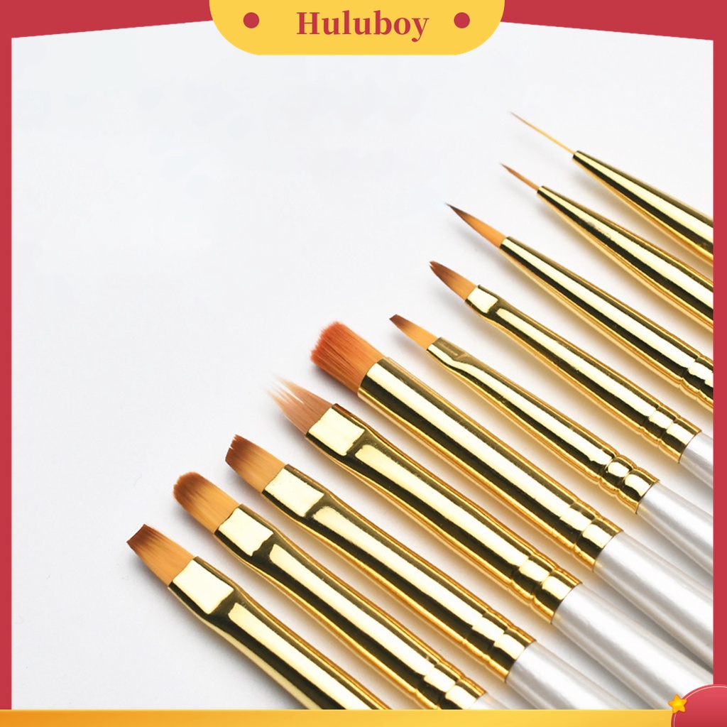 Huluboy Huluboy♡ Kuas Gambar Kuku Bahan Wol Nilon Untuk Salon