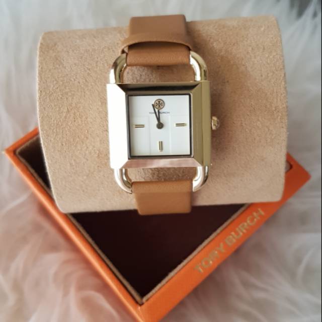 Tory Burch Phipps Watch TBW7200 Luggage/Gold