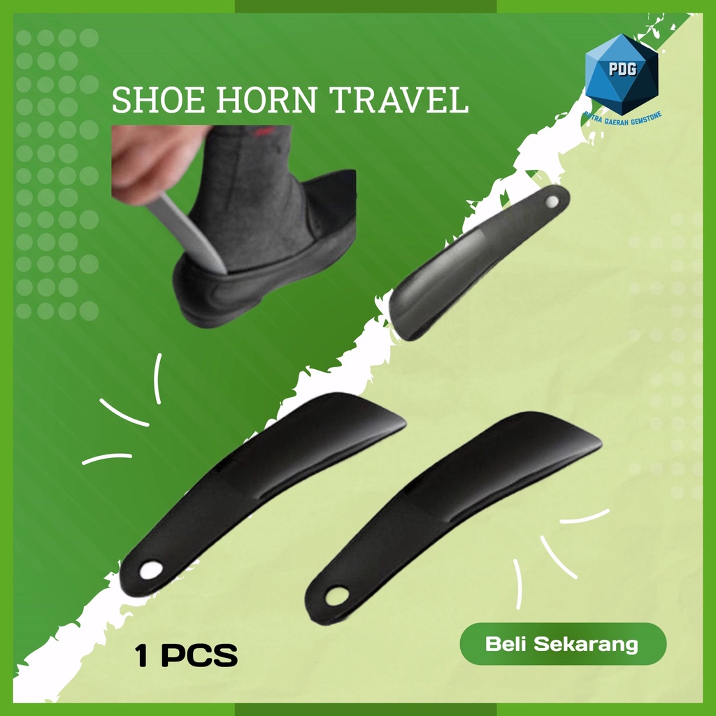 Jual Shoe Horn Sendok Sepatu Black Travel Shoe Care Aksesoris Alat