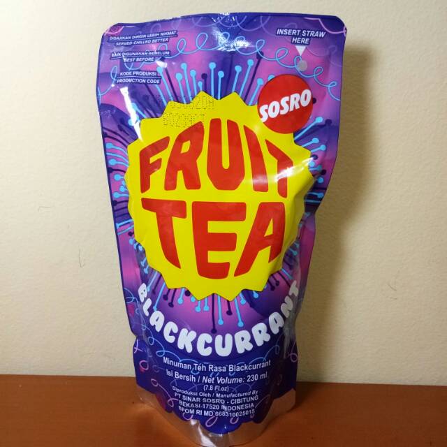 

Fruit Tea Sosro Blackcurrant 230ml