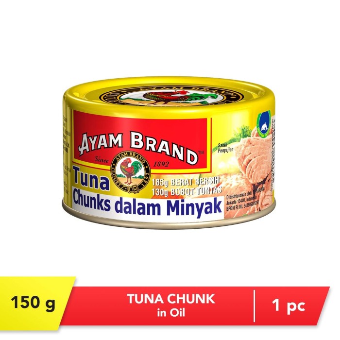 

asa457a Ikan Tuna Chunk In Oil 150G Ayam Brand Xa20X1