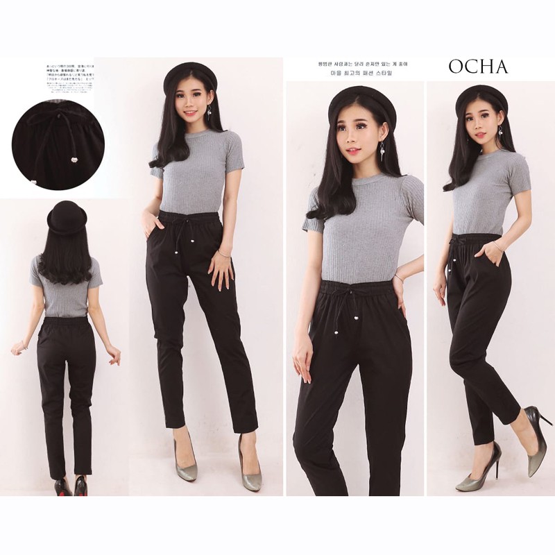 OCHA PANTS - Celana Panjang Wanita / Celana Joger Wanita