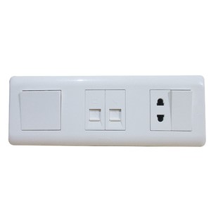 Philips AgileStyle 3 Gang Frame - Data, Telpon, Saklar, Stop Kontak